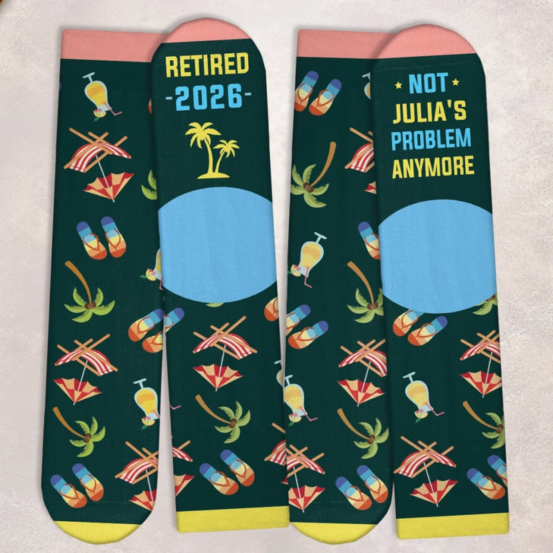 Personalized Crew Socks – Gift For Women, Men – Living The Retired Life