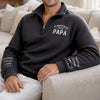 Personalized Unisex Quarter Zip Sweatshirt – Father's Day Gifts For Grandpa, Dad – My Greatest Blessings Call Me Papa