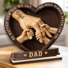 Personalized 2-Layered Wooden Plaque – Gifts For Dad, Grandpa – Crafted With Love