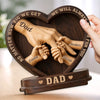 Personalized 2-Layered Wooden Plaque – Gifts For Dad, Grandpa – Crafted With Love