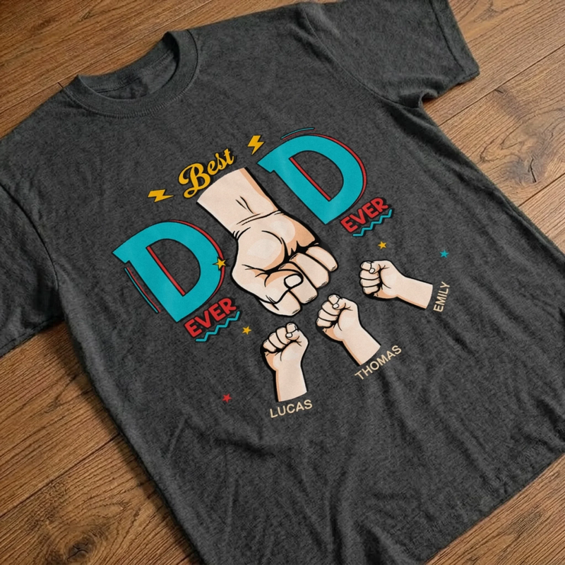 Personalized Unisex T-shirt, Hoodie – Gifts For Dad, Grandpa – Thunder Punch