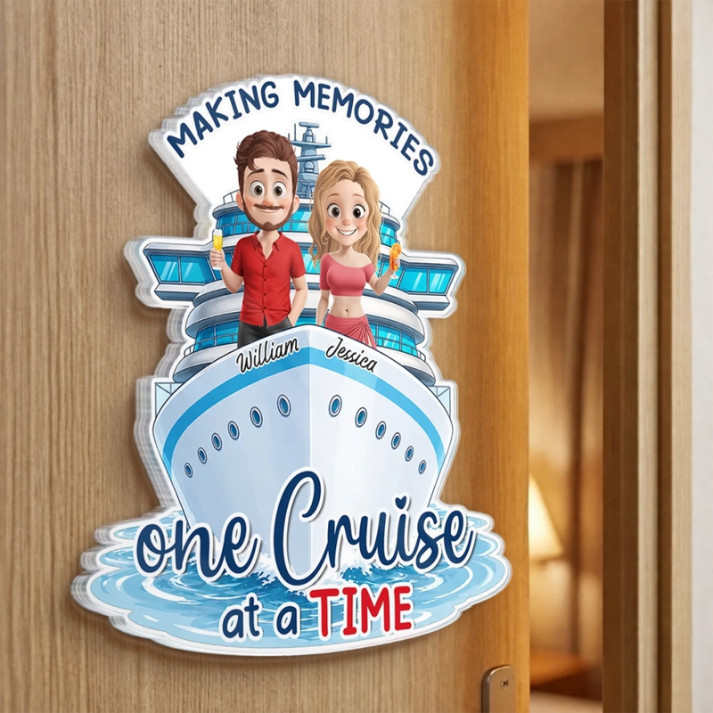 Personalized Cruise Ship Door Magnet – Summer Gifts For Couple – Sunshine, Love And Summer Days
