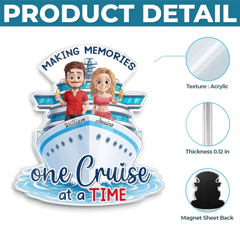 Personalized Cruise Ship Door Magnet – Summer Gifts For Couple – Sunshine, Love And Summer Days