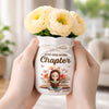 Personalized Ribbon Flower Vase – Gifts For Book Lovers, Bookworms, Readers – Collecting Stories, Not Things