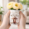 Personalized Ribbon Flower Vase – Gifts For Book Lovers, Bookworms, Readers – Reading Is My Favorite Escape