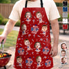 Personalized Photo Apron With Pocket – Father's Day Gifts For Dad, Grandpa – Backyard Legend Status