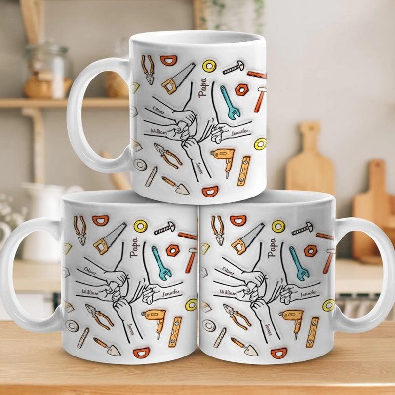 Personalized Mug – Father's Day Gifts For Dad – Tiny Hands Trust Papa Forever