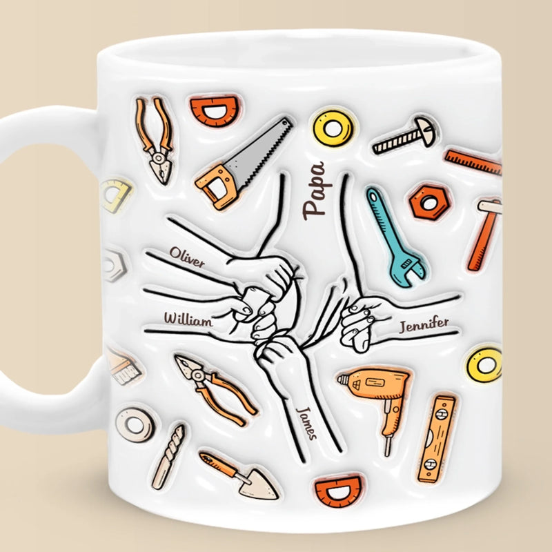 Personalized Mug – Father's Day Gifts For Dad – Tiny Hands Trust Papa Forever
