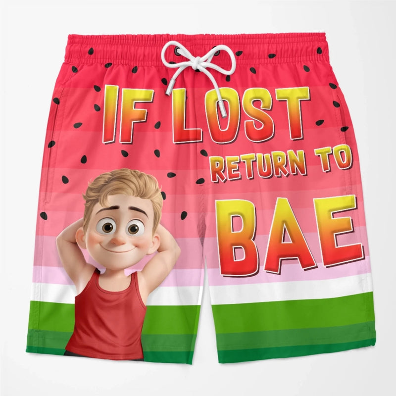 Personalized Couple Beach Shorts – Summer Gifts For Couple – Summer With My Bae