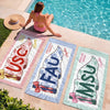 Personalized Beach Towel – Travel Gifts For Women, Best Friends – Campus Beach Era
