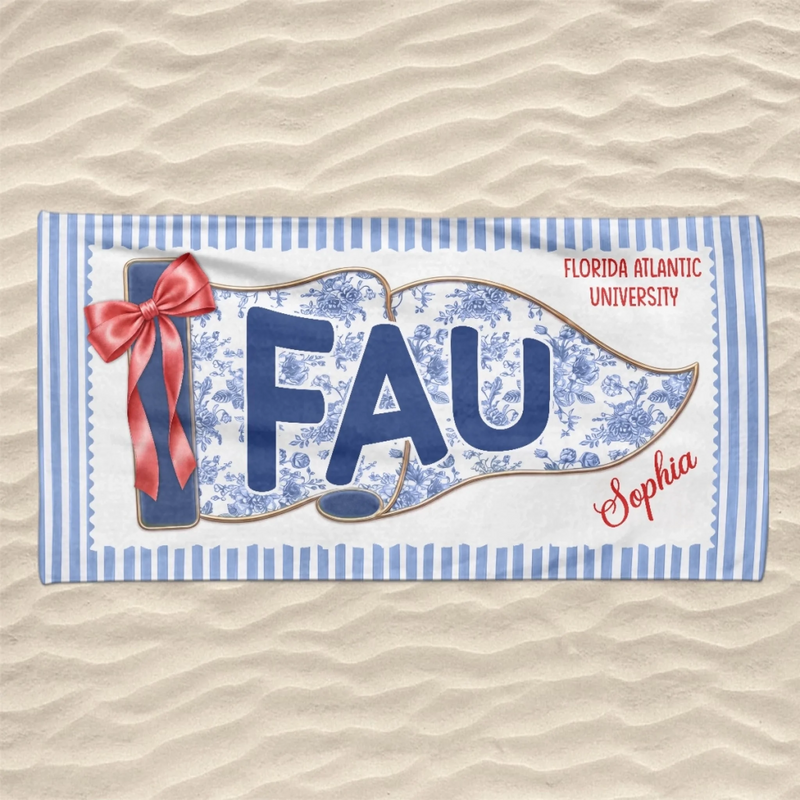 Personalized Beach Towel – Travel Gifts For Women, Best Friends – Campus Beach Era