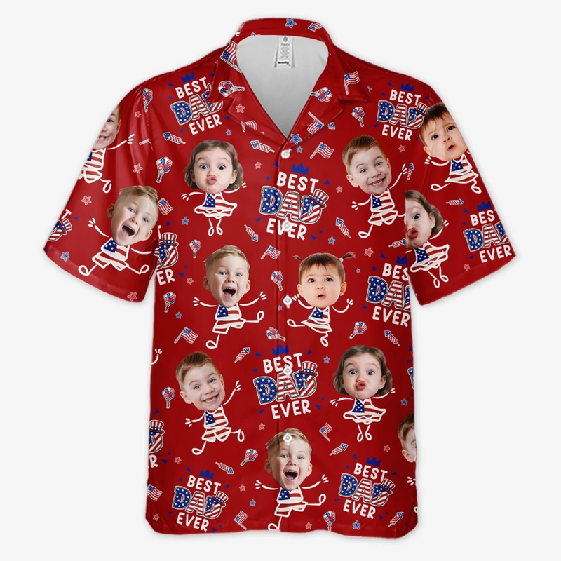Personalized Photo Hawaiian Shirt – Summer Gifts For Dad, Grandpa – Peak Dad Energy