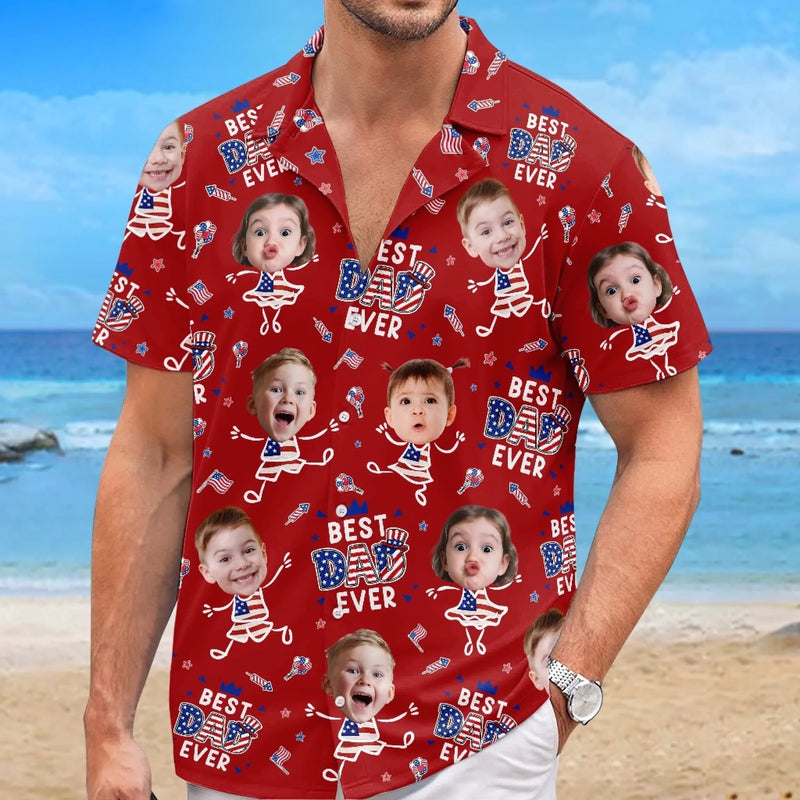 Personalized Photo Hawaiian Shirt – Summer Gifts For Dad, Grandpa – Peak Dad Energy