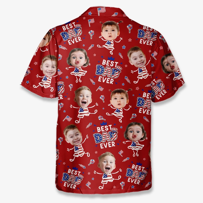 Personalized Photo Hawaiian Shirt – Summer Gifts For Dad, Grandpa – Peak Dad Energy