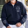 Personalized Unisex Quarter Zip Sweatshirt – Father's Day Gifts For Grandpa, Dad – Loved By Little Legends
