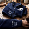 Personalized Unisex Quarter Zip Sweatshirt – Father's Day Gifts For Grandpa, Dad – Loved Beyond Measure Called Dad