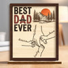 Personalized 2-Layered Wooden Plaque – Gifts For Dad, Grandpa – Memories On The Go