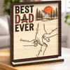Personalized 2-Layered Wooden Plaque – Gifts For Dad, Grandpa – Memories On The Go