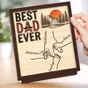 Personalized 2-Layered Wooden Plaque – Gifts For Dad, Grandpa – Memories On The Go