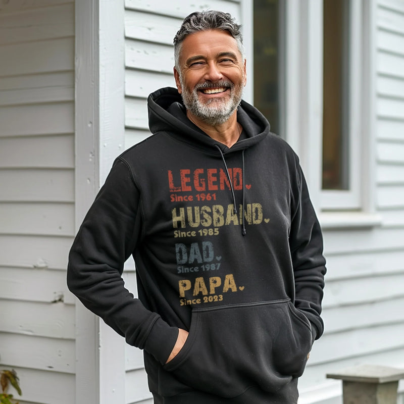 Personalized Unisex T-shirt, Hoodie – Gifts For Dad, Grandpa – Legend, Husband, Dad