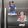 Personalized Acrylic Fridge Magnet - Father's Day Birthday Gifts For Dad, Grandpa - In Dad We Trust