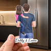 Personalized Acrylic Fridge Magnet - Father's Day Birthday Gifts For Dad, Grandpa - In Dad We Trust