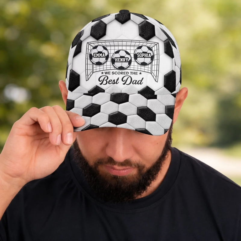 Personalized Classic Cap – Gifts For Dad, Grandpa, Soccer Lovers – Born For Match Day