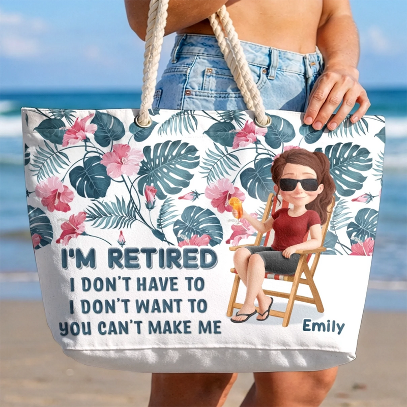 Personalized Beach Bag – Travel Gifts For Women – Sunshine, Freedom, Repeat