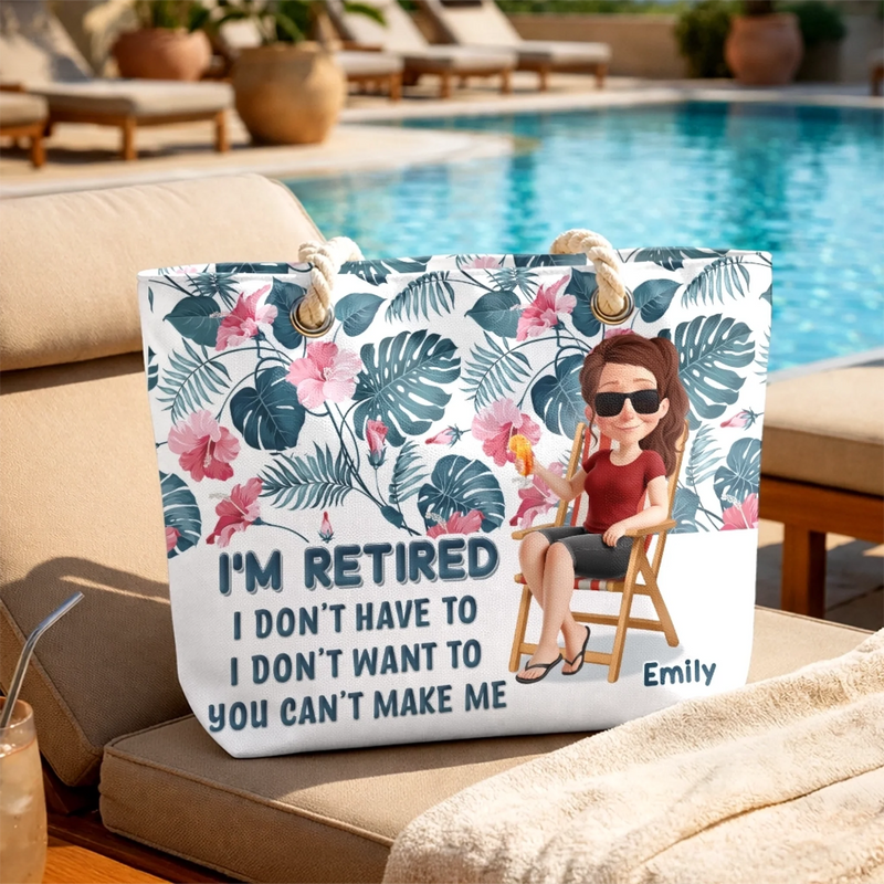 Personalized Beach Bag – Travel Gifts For Women – Sunshine, Freedom, Repeat