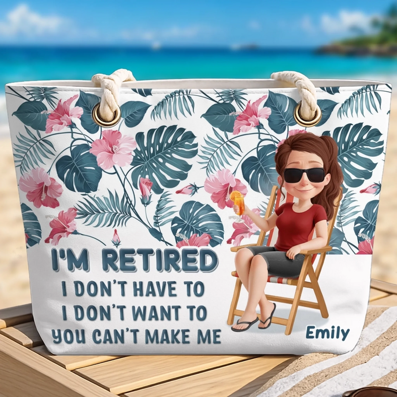 Personalized Beach Bag – Travel Gifts For Women – Sunshine, Freedom, Repeat