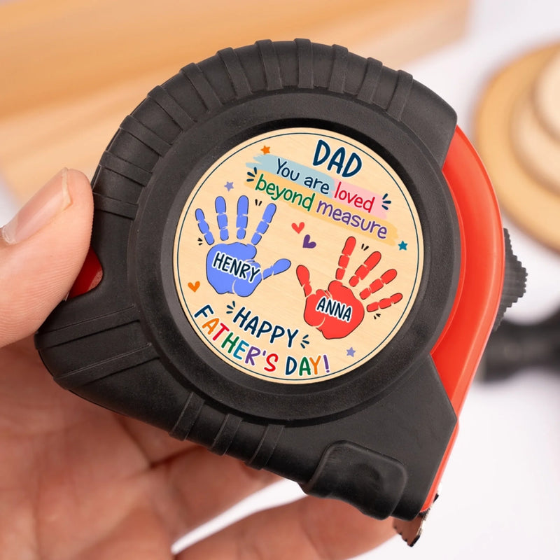 Personalized Tape Measure – Father's Day Gifts For Dad, Grandpa – Dad Always Keeps Us Strong