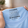 Personalized Inside Neck Print T-Shirt – Birthday Gifts For Son, Grandson – My Son, My Greatest Blessing