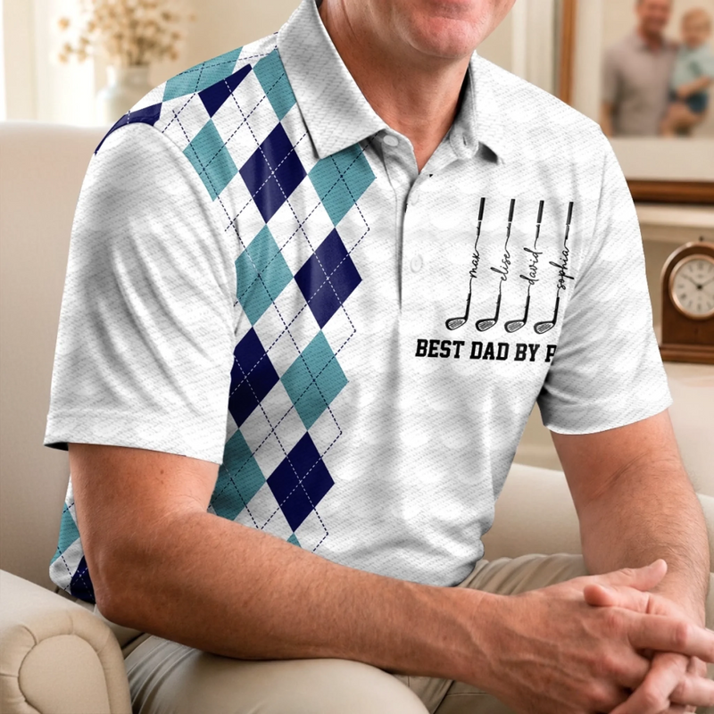 Personalized All Over Print Polo Shirt – Gifts For Dad, Grandpa – Another Day Another Round