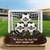 Personalized 2-Layered Wooden Plaque – Gifts For Dad, Grandpa, Soccer Lovers – Game Day, Dad Day