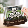 Personalized 2-Layered Wooden Plaque – Gifts For Dad, Grandpa, Soccer Lovers – Game Day, Dad Day
