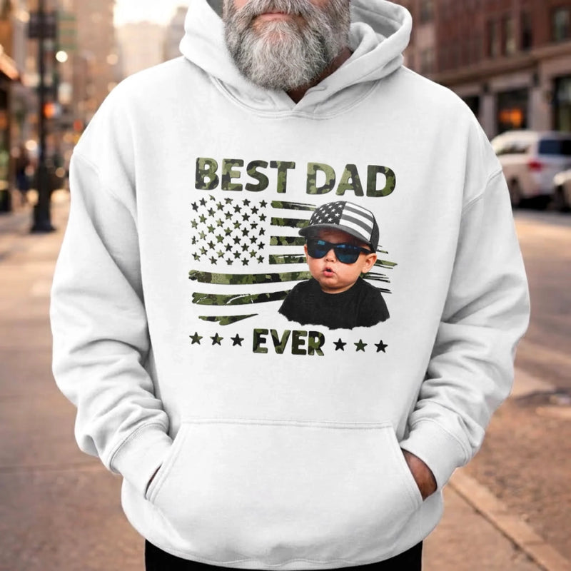 Personalized Photo Unisex T-shirt, Hoodie – Gifts For Dad, Grandpa – Dad Makes Life Extra Special