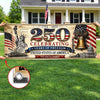 Personalized America 250th Anniversary – Polyester Outdoor Banner – Gifts For Family – United Through Every Generation