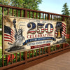 Personalized America 250th Anniversary – Polyester Outdoor Banner – Gifts For Family – United Through Every Generation