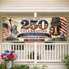 Personalized America 250th Anniversary – Polyester Outdoor Banner – Gifts For Family – United Through Every Generation