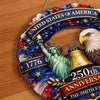Personalized America 250th Anniversary Wood Sign – Gifts For Family – Freedom In Every Heart