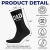 Personalized Crew Socks – Birthday Gifts For New Dads, New Grandpas – New Adventures Await