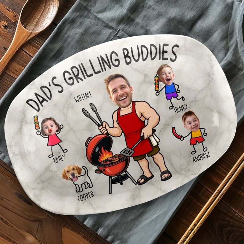 Personalized Platter – Gifts For Dad, Grandpa – BBQ Bonding Time