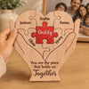 Personalized Shaped Wooden Art Puzzle – Gifts For Dad, Grandpa – Dad Makes Life Feel Complete