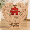 Personalized Shaped Wooden Art Puzzle – Gifts For Dad, Grandpa – Dad Makes Life Feel Complete