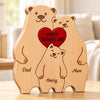 Personalized Shaped Wooden Art Puzzle – Gifts For Dad, Grandpa – Together Is Our Favorite Place