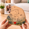 Personalized Shaped Wooden Art Puzzle – Gifts For Family Members – Family Is Our Greatest Adventure