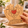 Personalized Shaped Wooden Art Puzzle – Gifts For Dad, Grandpa – Family First, Pack Forever
