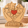 Personalized Shaped Wooden Art Puzzle – Gifts For Dad, Grandpa – Family First, Pack Forever