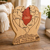 Personalized Shaped Wooden Art Puzzle – Gifts For Dad, Grandpa – Together We Run Strong