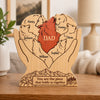 Personalized Shaped Wooden Art Puzzle – Gifts For Dad, Grandpa – Together We Run Strong